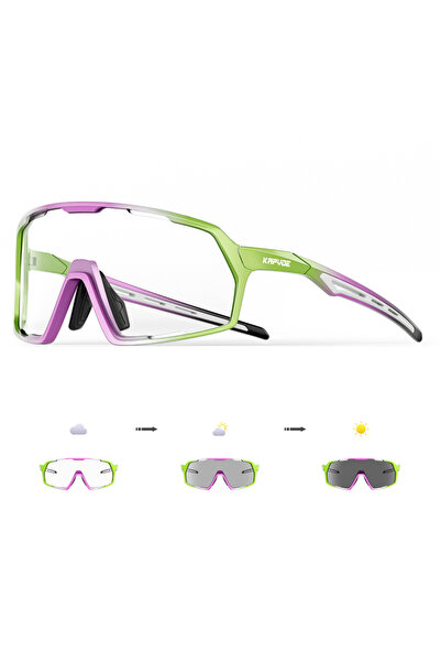 KAPVOE نظارات شمسية لركوب الدراجات بعدسات فوتوكروميك-1 1L-11 فوتوكروميك للرجا...