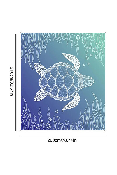 Choice سجادة شاطئ مقاومة للماء والرمل، سجادة سفر محمولة وخفيفة الوزن وقابلة للطي، لوازم تخييم خارجية.