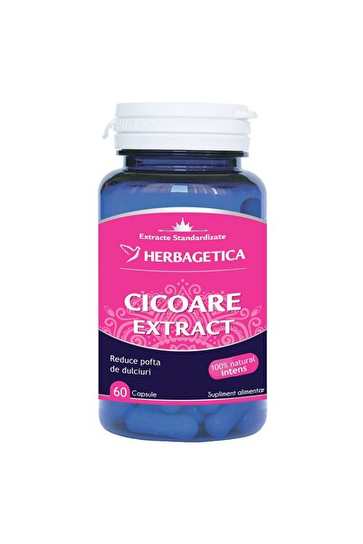 herbagetica Supliment alimentar cu extract de cicoare Herbagetica, 60 capsule