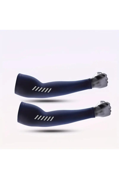 Choice XL أزرق داكن زوج واحد من أكمام رياضية خفيفة الوزن قابلة للتهوية للرجال...