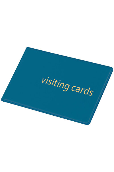 Panta Plast Mapa pentru 24 carti de vizita, Bleumarin