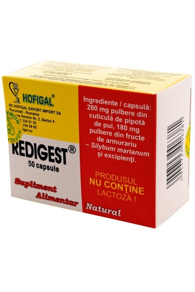 Hofigal Redigest Dietary Supplement, Hofigal, 50 Tablets