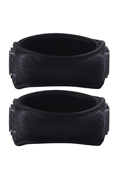 Choice دعامة رضفة رياضية سوداء اللون، قطعتان، حزام قابل للتعديل، وسادات ركبة ...