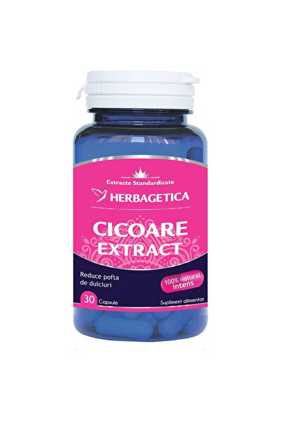herbagetica Supliment alimentar cu extract de cicoare Herbagetica, 30 capsule
