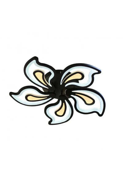 Alista Home LED Chandelier with Remote Control GLORIOSA 150 W, 5 Petals, Cold/Warm/Neutral Light, Dimmable, Black