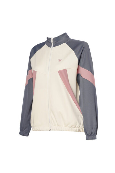 hummel Harlow Women's Ecru Stand Collar Jacket