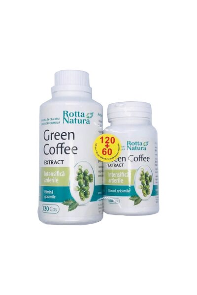 Rotta Natura Extract de cafea verde 120 capsule + 60 capsule gratuite