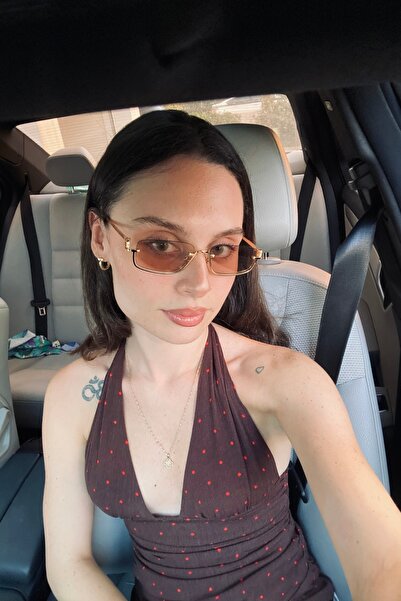 REN EYEWEAR Gulite Sunglasses Metal Half Frame Nude Color 2025 Women's Modern New Season Ren Eyewear