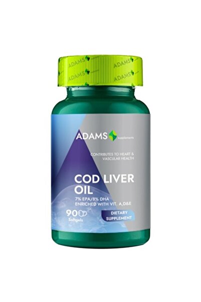 Adams Vision Ulei de ficat de cod 1000mg 90 capsule, Adams