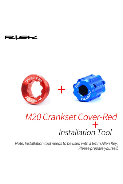 Choice مسامير دعامة سفلية من الألومنيوم M20x8 من Red and Tool، غطاء مجموعة مر...