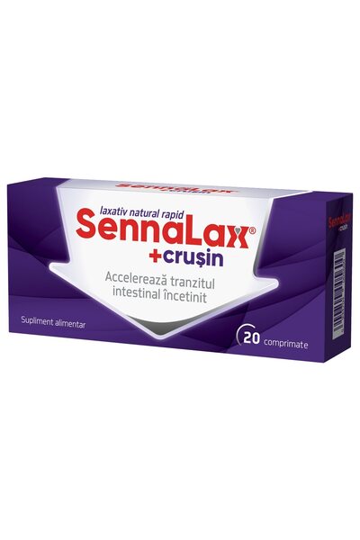 Biofarma Yayınları Supliment alimentar SennaLax Plus Crusin, 20 de comprimate