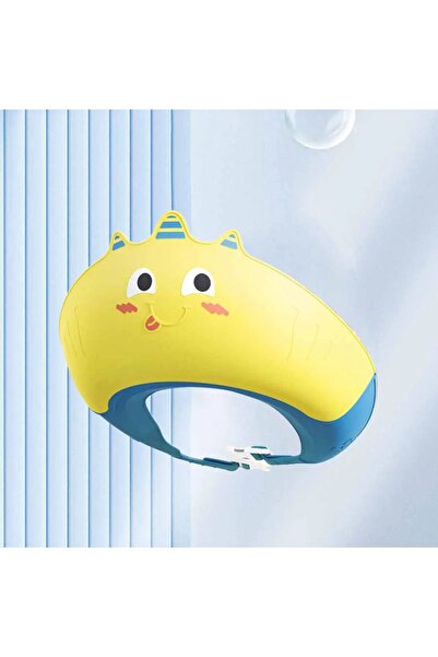 Choice Yellow Children Shower Shampoos Hat Soft Adjustable Waterproof Wash Hair Hat for Kids Ear and Eye Sa