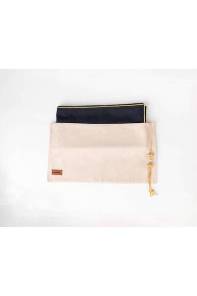 visionsa Navy blue Al-Hasawi Bisht shawl