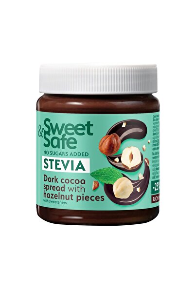 SLY NUTRITIA Cocoa & Hazelnut Spread with Stevia Sweetener, Sweet&Safe, No Added Sugars, 220g