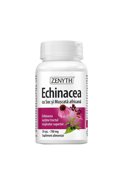 Zenyth Pharmaceuticals Supliment alimentar Echinacea cu Soc și Geranium Afric...