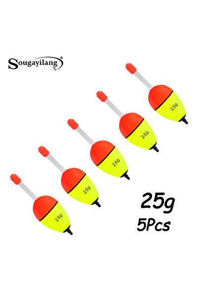Choice 25 جرام 5 قطع Sougayilang 5 قطع عوامة صيد ضوء ليلي مع شريط مزدوج EVA ع...
