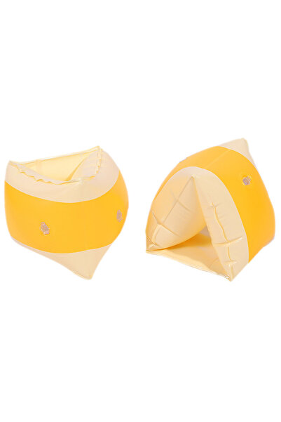 Alloet حلقة ذراع سباحة صفراء، أكمام عوامة قابلة للنفخ، عوامات ذراع من مادة ال...