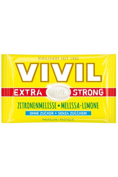 VIVILADY Bomboane extra puternice fără zahăr cu lămâie și melissa 25g