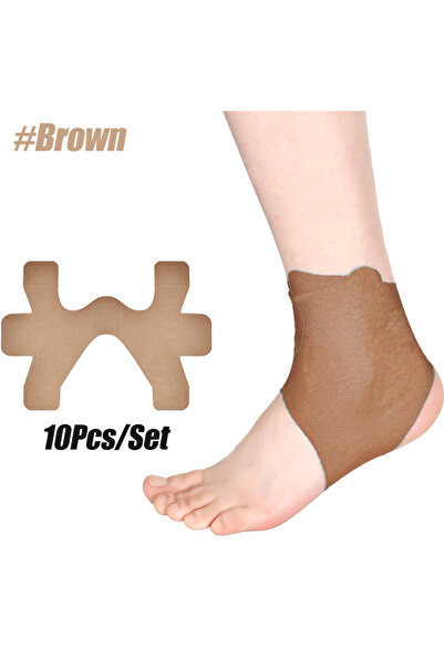 Choice1 Brown-10PCS 10PCS Precut Kinesiology Tape for Ankle Support – Waterproof,Breathable & Elastic Athlet