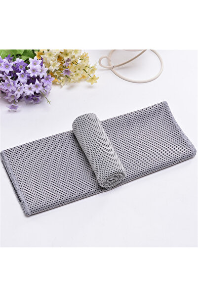 Choice منشفة تبريد رمادية فاتحة لتخفيف فوري من الألياف الدقيقة، مناشف تبريد للرقبة، أقمشة باردة للثلج