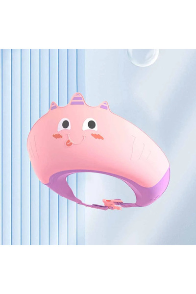 Choice Pink Children Shower Shampoos Hat Soft Adjustable Waterproof Wash Hair Hat for Kids Ear and Eye Safe