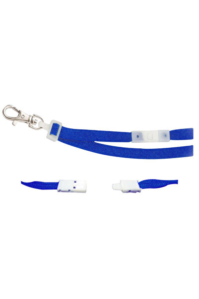 SbT Snur textil pentru ecuson, 10 x 920 mm, Albastru