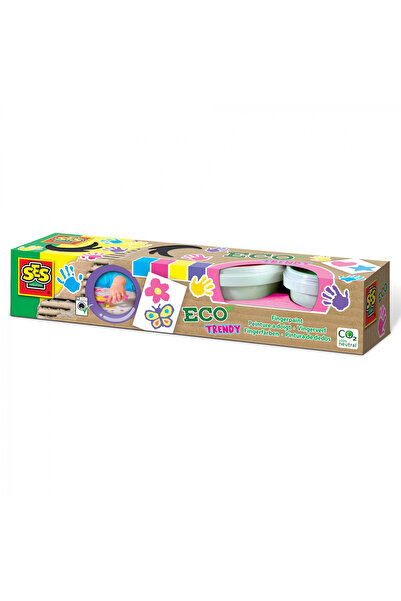 SES Creative Set acuarele pentru degete 4 culori nuante de fete