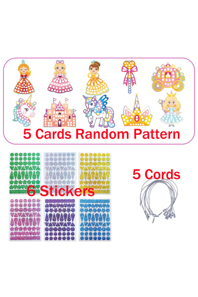 Choice A Holographic Mosaic Princess Mermaid Art Set DIY Craft Kit Foil Stick...