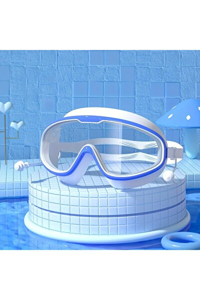 Choice One size fits all blue Outdoor Swim Goggles Large Frame Waterproof Ant...