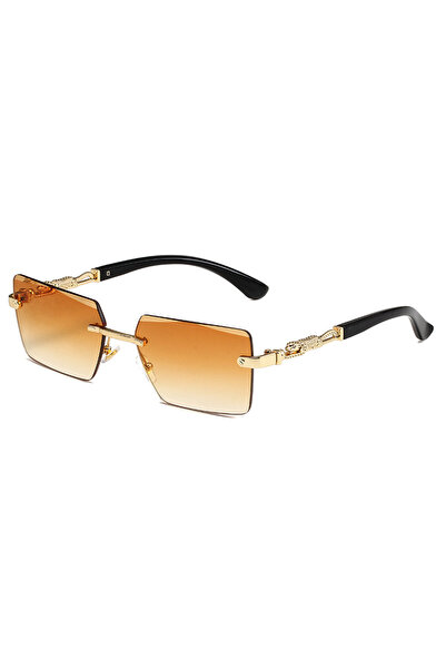 Choice نظارة شمسية LD4 أنيقة بدون إطار UV400 مستطيلة للنساء والرجال نظارات شمسية مربعة للمشي لمسافات طويلة للنساء