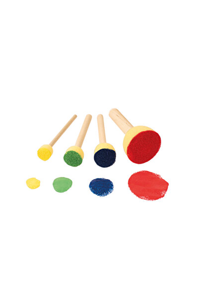 Playbox Комплект от 40 гъби за рисуване, 4 размера, за детска градина и училище