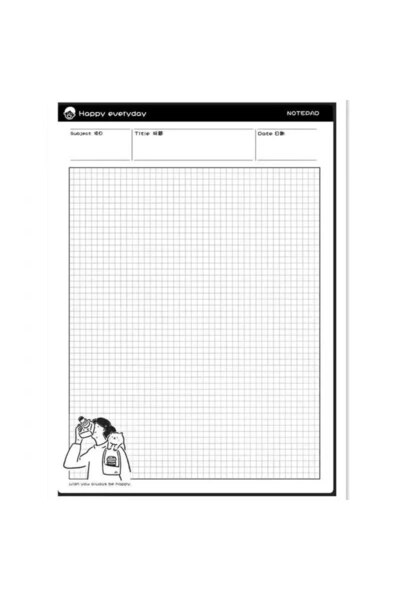 Choice3 شبكة 1 قطعة B5 ورق ملاحظات لاصق بسيط وقابل للتمزيق من لوازم التعلم خط...