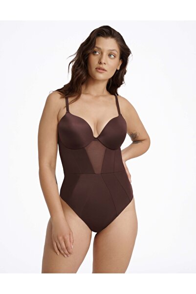 ESOTIQ Women's Bodysuit Body Brazilian Sexy Lingerie with Mesh & Padded Cups ...