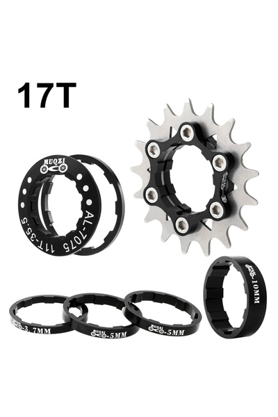 Choice كاسيت دراجة MUQZI أسود أحادي السرعة 17T 12T 13T 14T 15T 16T 17T 18T 19...