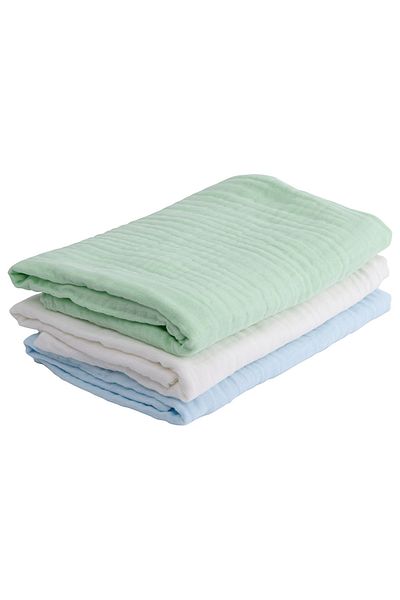 Anvi Baby Organic 6 layered Muslin Bath Towel Green Acres