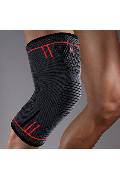 Choice L (أحمر) 1 قطعة كم ضاغط لدعم الركبة وسادات الركبة المرنة القابلة للتنف...