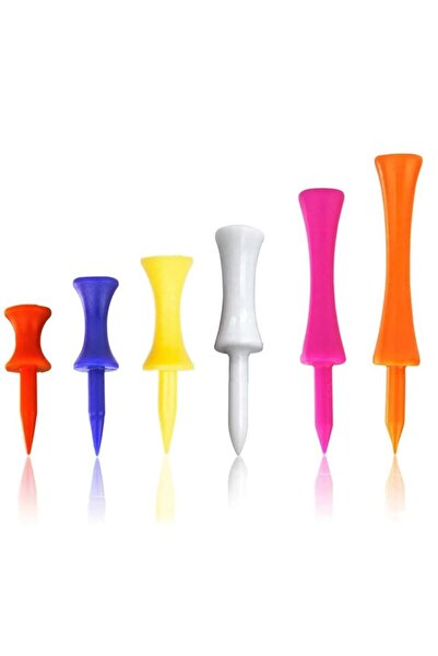 Choice متعدد الألوان - 50 قطعة من أعمدة الجولف البلاستيكية غير القابلة للكسر،...