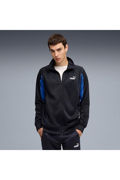 Puma Sport Poly Track Men's Navy Blue Stand Collar Jacket