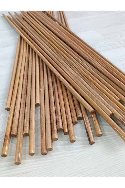 SOFT Cilalı Kayın Kavela Çubuk 10 mm 90 cm 10 ADET Çubuk