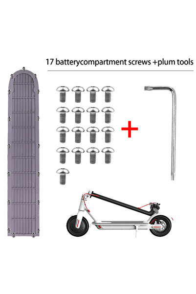 Choice مجموعة براغي غطاء البطارية السفلي (17 قطعة) لسكوتر ميجيا M365 الكهربائ...