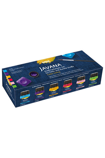 Kreul Vopsea pentru textile Javana Color Living Kreul, set 6 buc x 20 ml