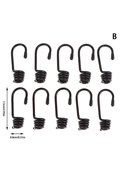 Choice ب 10 قطع من الخطافات الحلزونية لشد الحبل المطاطي لحبل الصدمات البحرية ...