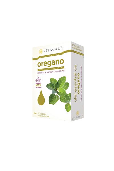 VitaCare Oregano Essential Oil, Vitacare, 30 Capsules