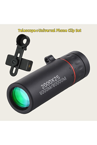 Choice مشبك هاتف عالمي 2000 × 25 تلسكوب أحادي العين عالي الدقة صغير محمول لله...