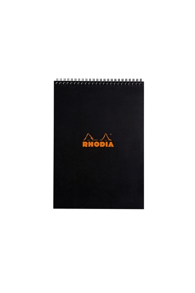 Rhodia Blocnotes A4, spirală 80 file, Classic, black