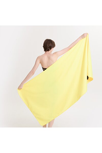 Choice منشفة من الألياف الدقيقة الصفراء 50 × 120 سم منشفة سريعة الجفاف منشفة ...