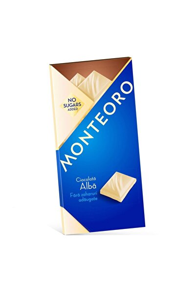 SLY NUTRITIA Ciocolată albă, Monteoro, fără zaharuri adăugate, 90g