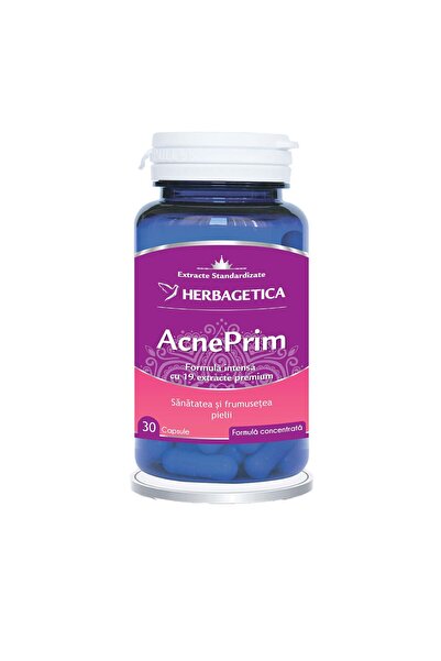 herbagetica Acneprim Herbagetica, 30 capsule – Suport pentru sănătatea pielii...