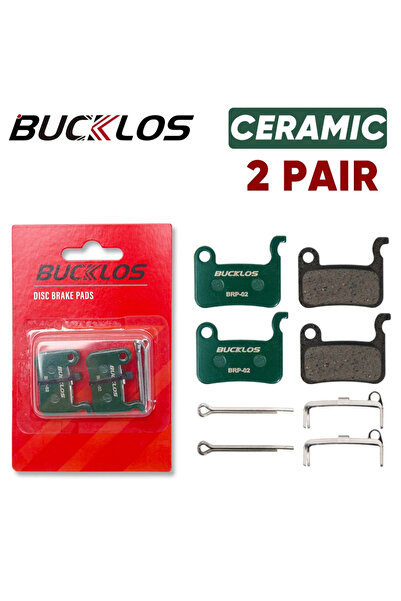 BUCKLOS وسادات فرامل سيراميك للدراجات الهوائية (زوجان) متوافقة مع فرامل قرصية...
