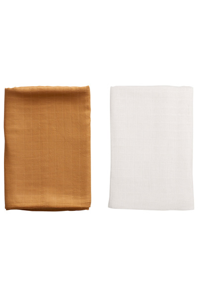 Anvi Baby Organic Bamboo Swaddle Pack of 2 - Sunbeam